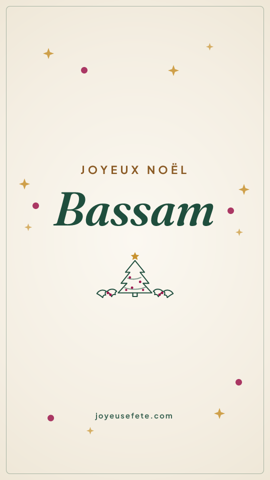 Image « Joyeux Noël Bassam » au format story