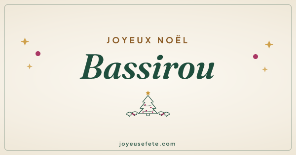 Image « Joyeux Noël Bassirou » au format large