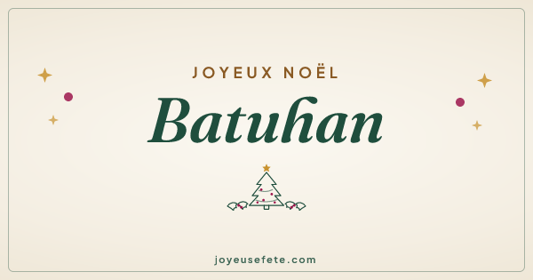 Image « Joyeux Noël Batuhan » au format large
