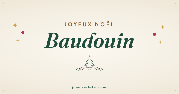 Image « Joyeux Noël Baudouin » au format large