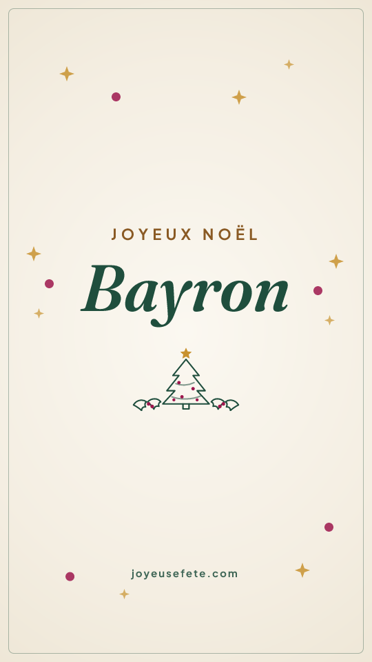 Image « Joyeux Noël Bayron » au format story