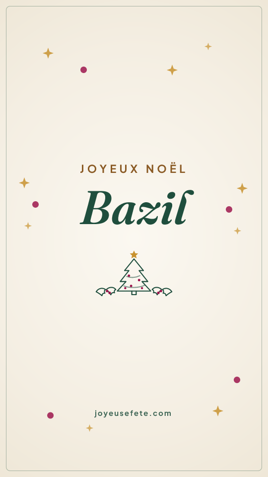 Image « Joyeux Noël Bazil » au format story