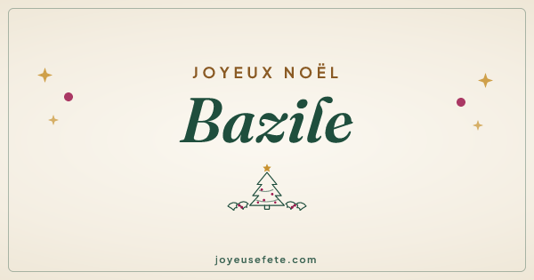 Image « Joyeux Noël Bazile » au format large