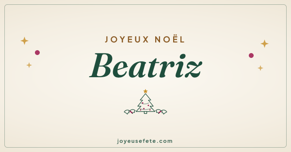 Image « Joyeux Noël Beatriz » au format large