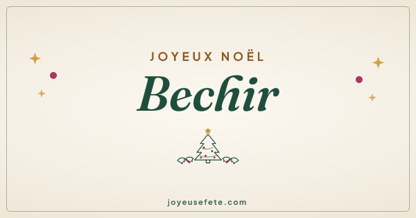 Image « Joyeux Noël Bechir » au format large