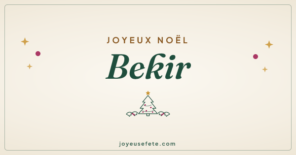 Image « Joyeux Noël Bekir » au format large