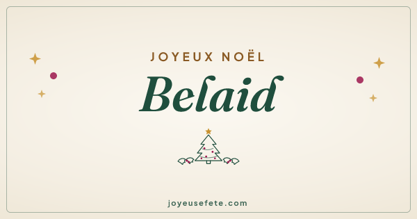 Image « Joyeux Noël Belaid » au format large
