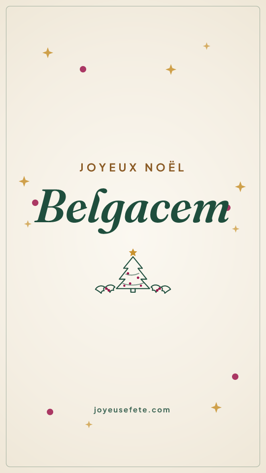 Image « Joyeux Noël Belgacem » au format story