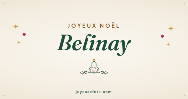 Image « Joyeux Noël Belinay » au format large
