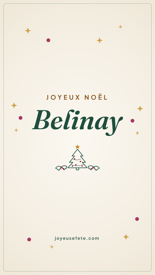 Image « Joyeux Noël Belinay » au format story