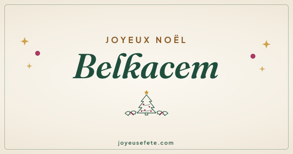 Image « Joyeux Noël Belkacem » au format large