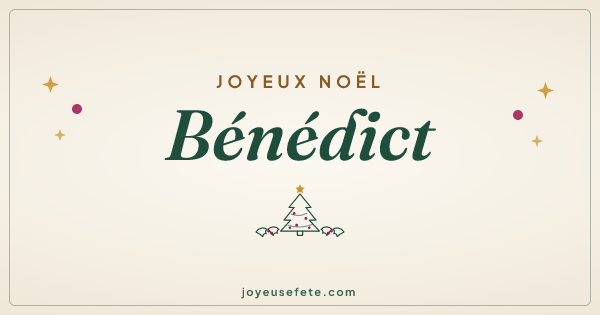 Image « Joyeux Noël Bénédict » au format large