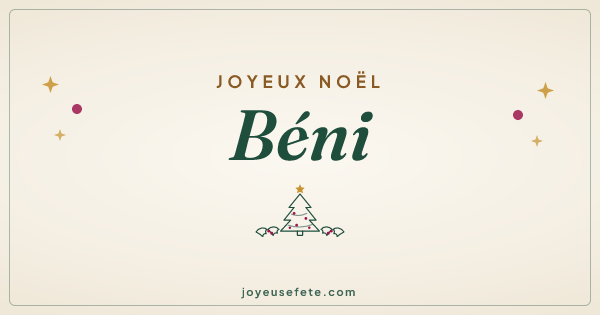 Image « Joyeux Noël Béni » au format large