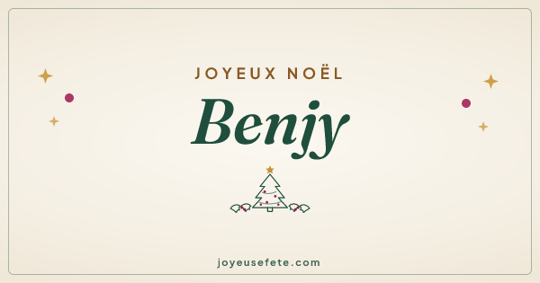 Image « Joyeux Noël Benjy » au format large