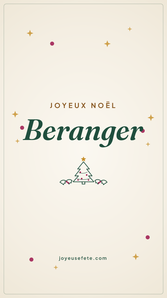 Image « Joyeux Noël Beranger » au format story