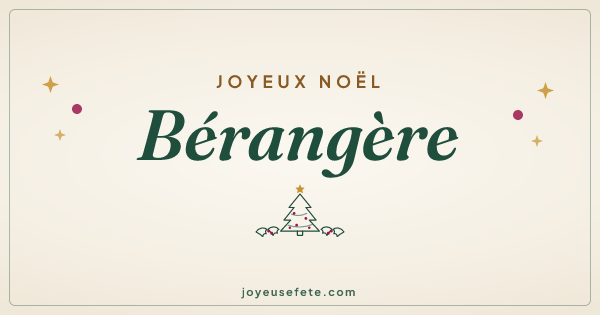 Image « Joyeux Noël Bérangère » au format large