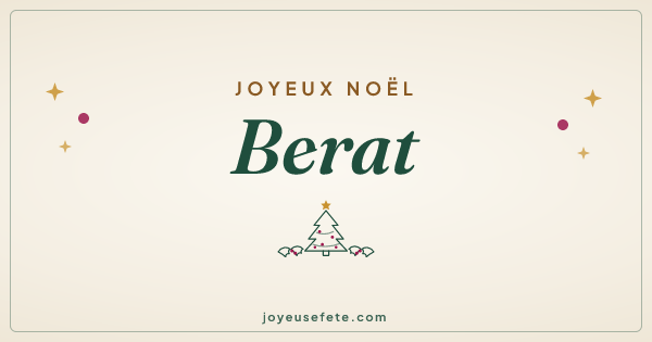 Image « Joyeux Noël Berat » au format large