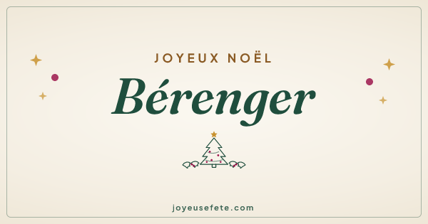Image « Joyeux Noël Bérenger » au format large