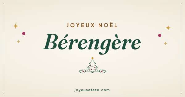 Image « Joyeux Noël Bérengère » au format large