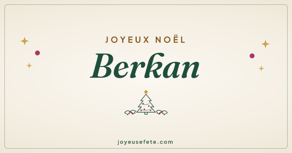 Image « Joyeux Noël Berkan » au format large
