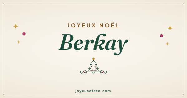 Image « Joyeux Noël Berkay » au format large