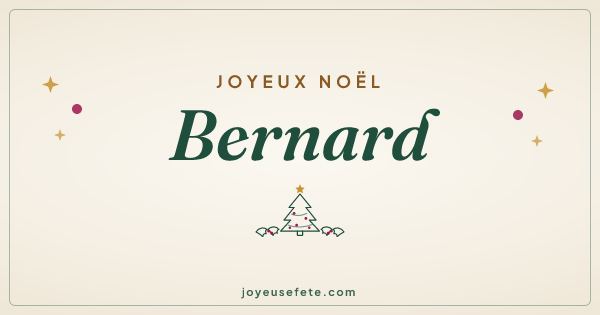 Image « Joyeux Noël Bernard » au format large