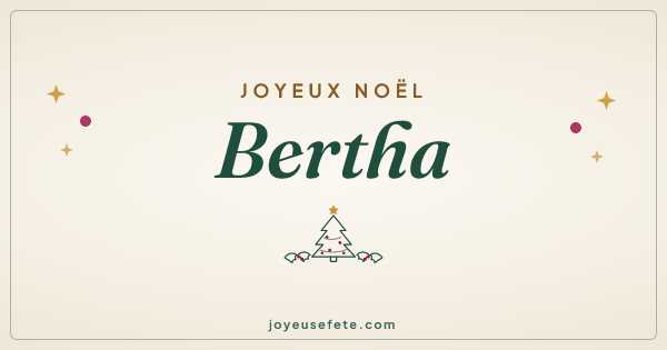 Image « Joyeux Noël Bertha » au format large