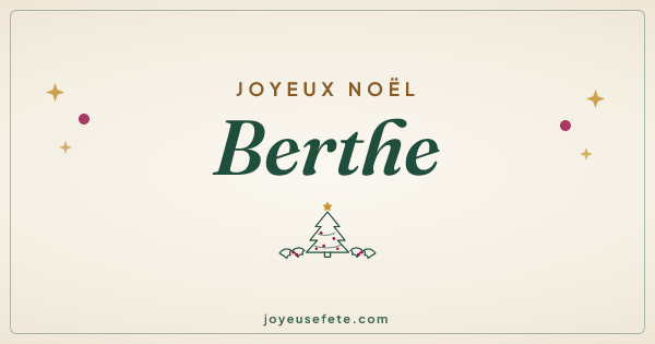 Image « Joyeux Noël Berthe » au format large