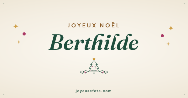 Image « Joyeux Noël Berthilde » au format large