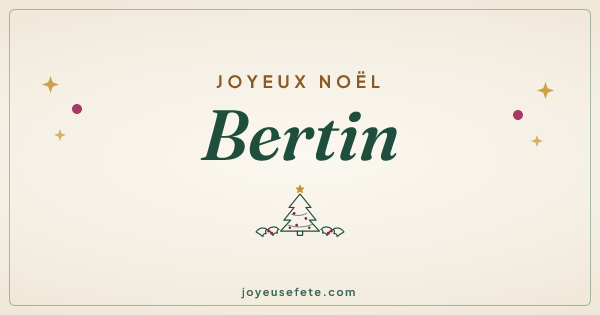 Image « Joyeux Noël Bertin » au format large