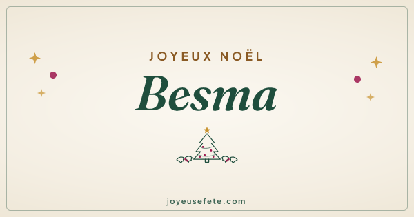 Image « Joyeux Noël Besma » au format large