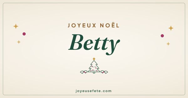 Image « Joyeux Noël Betty » au format large