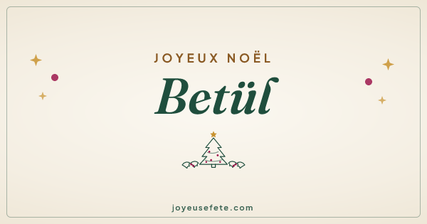 Image « Joyeux Noël Betül » au format large