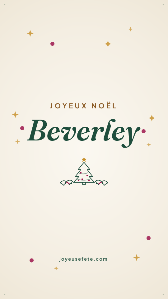 Image « Joyeux Noël Beverley » au format story