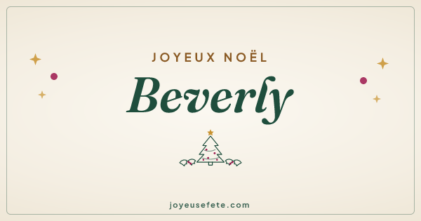 Image « Joyeux Noël Beverly » au format large