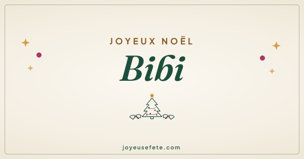 Image « Joyeux Noël Bibi » au format large