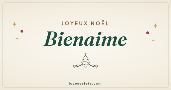 Image « Joyeux Noël Bienaime » au format large