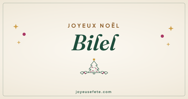 Image « Joyeux Noël Bilel » au format large