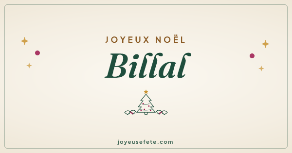 Image « Joyeux Noël Billal » au format large