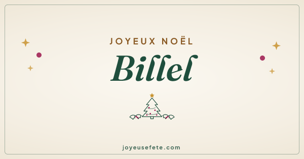 Image « Joyeux Noël Billel » au format large