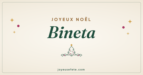 Image « Joyeux Noël Bineta » au format large