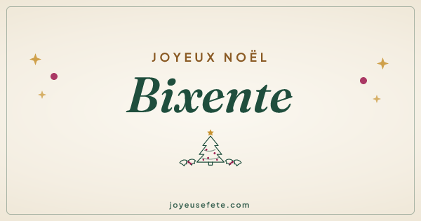 Image « Joyeux Noël Bixente » au format large