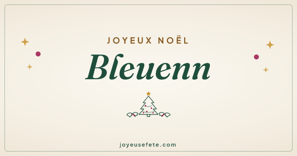 Image « Joyeux Noël Bleuenn » au format large