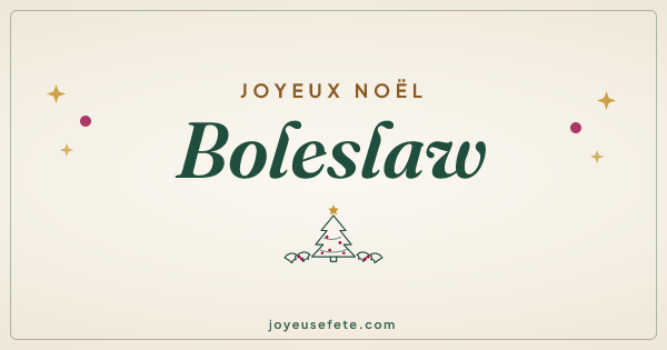 Image « Joyeux Noël Boleslaw » au format large