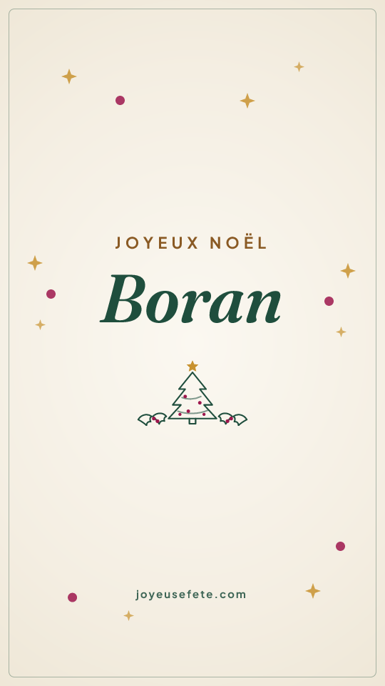 Image « Joyeux Noël Boran » au format story