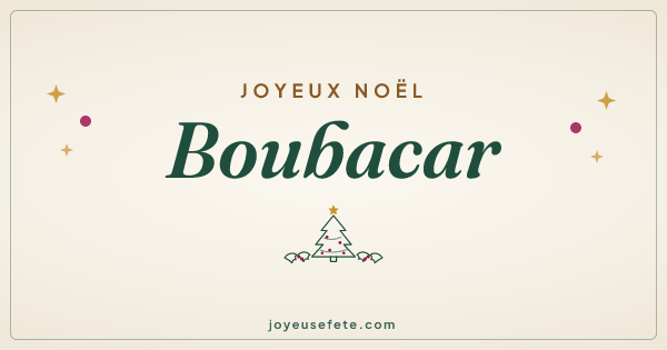 Image « Joyeux Noël Boubacar » au format large