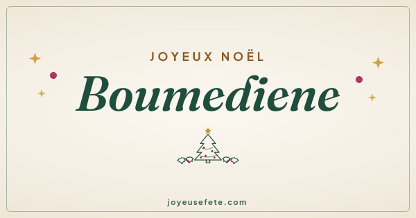 Image « Joyeux Noël Boumediene » au format large