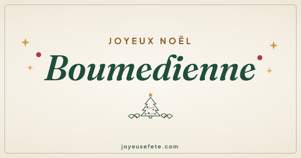 Image « Joyeux Noël Boumedienne » au format large