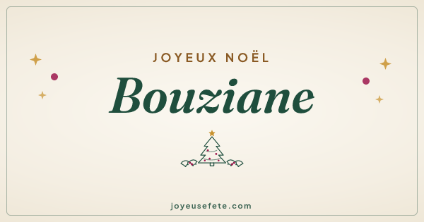 Image « Joyeux Noël Bouziane » au format large