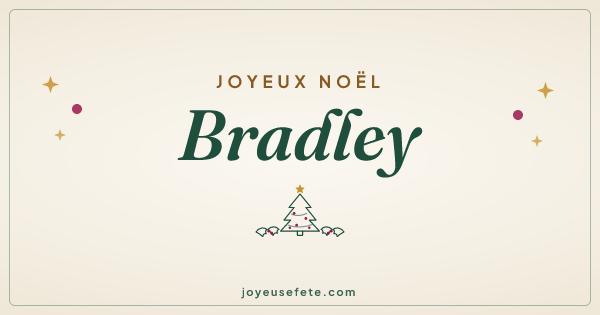 Image « Joyeux Noël Bradley » au format large